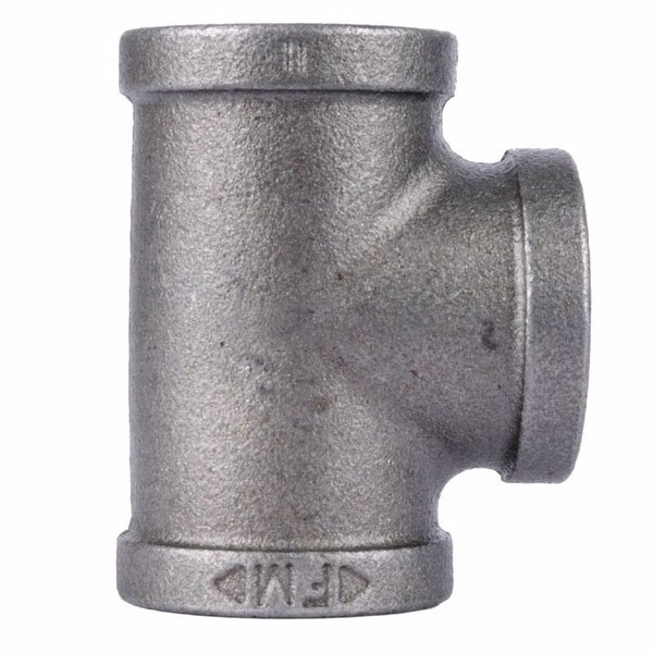 Stz Industries 3/8 in. FIP each X 3/8 in. D FIP 3/8 in. D FIP Black Malleable Iron Tee 310T-38 - main