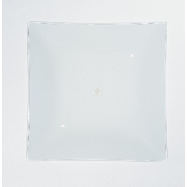 Satco 12 Inch Square Glass Lamp Shade White Finish 50/374 - main