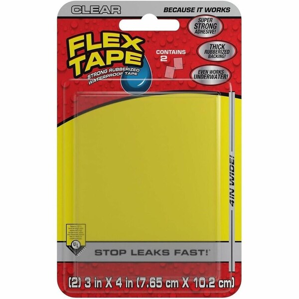 Flex Seal Flex Tape, 2 cu ft, Rubber Base, Clear, PK2 TFSCLRMINI - main