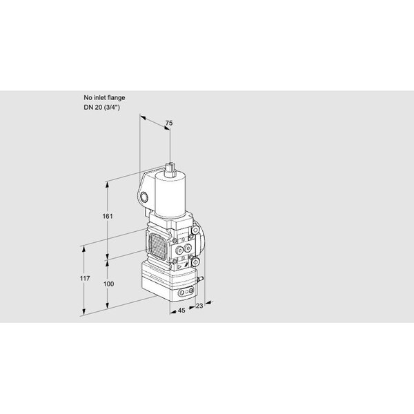 Honeywell Kromschroder VLV, SOLND, VRBL RTO REG, 3/4 NPT, VAV1T /2 KS88024169 - main