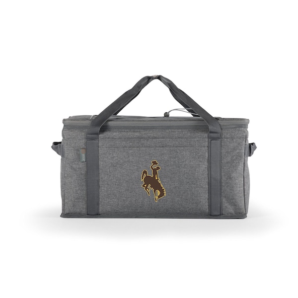 Picnic Time Family Of Brands NCAA Wyoming Cowboys 64 Can Collapsible Cooler, Large Insulated Soft Cooler Bag 716-00-105-694-0 - main