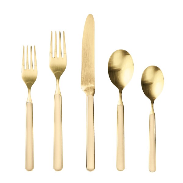 Mepra Fantasia Ice Gold Flatware Set - 20 Pieces - Vanilla 10L622020OI - main