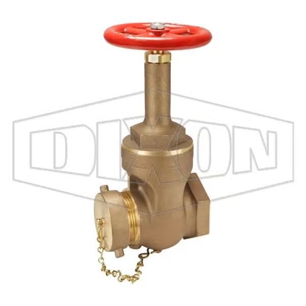 Dixon Rising Stem Wedge Disc Gate Valve, 2-1/2 in Nominal, FNPT x Male NH NST End Style, Hand wheel Actuat RWDGV250F - main