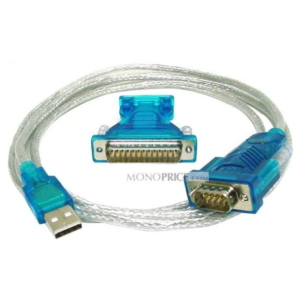 Monoprice USB to RS232 DB9 male(Serial) / DB25 male Converter Cable 2067 - main