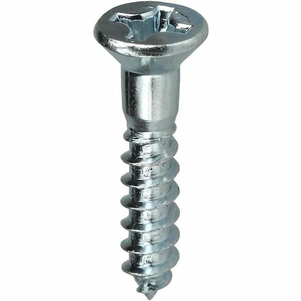 Dottie Wood Screw, #10, 2-1/2 in, Zinc Plated Carbon Steel Flat Head Phillips Drive, 100 PK PHFW10212 - main