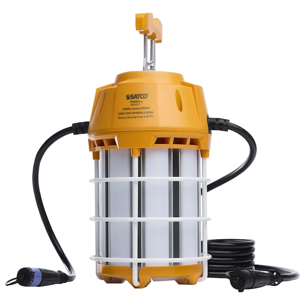 Satco 100W LED Hi-Pro Temp Work Light, 5000K, Corncob Shape, 80 CRI, Orange Finish S13171 - main