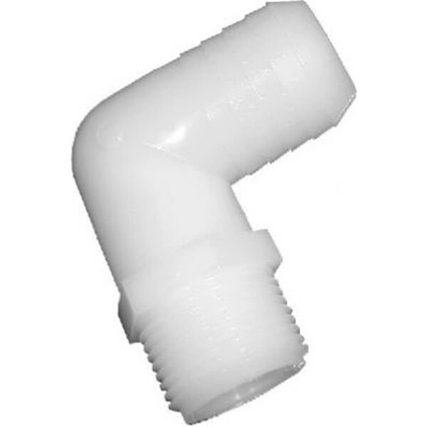 Gizmo 53720-0606 0.38 x 0.38 in. Male Pipe Thread Nylon Hose Barb Elbow, 10PK GI570809 - main