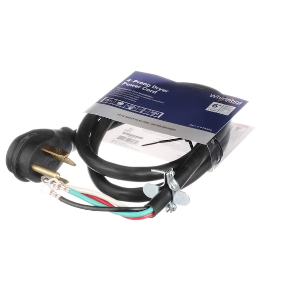 Whirlpool ELECTRIC DRYER POWER CORD PT600L - main