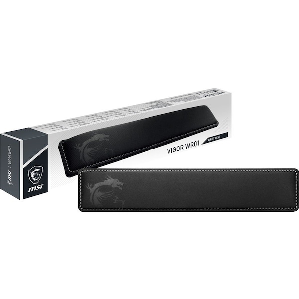 Msi MSI VIGOR WR01 Wrist Rest - 0.98" Height x 17.01" Width x 3.39" Depth - Black - Anti-slip VigorWR01 - main
