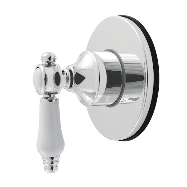 Kingston Brass Single-Handle Six-Way Diverter Valve with Round Trim Kit, Polished Chrome KS4031BPL - main