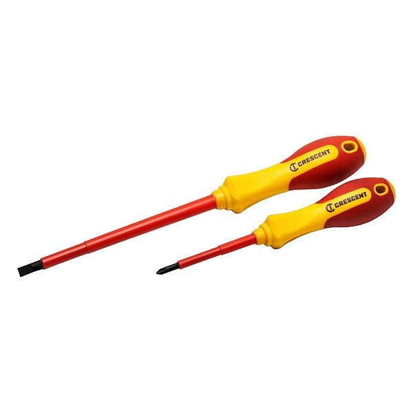 Crescent Screwdriver Set, 2Pc, Mixed, Insulated CVDE2PCSET - main
