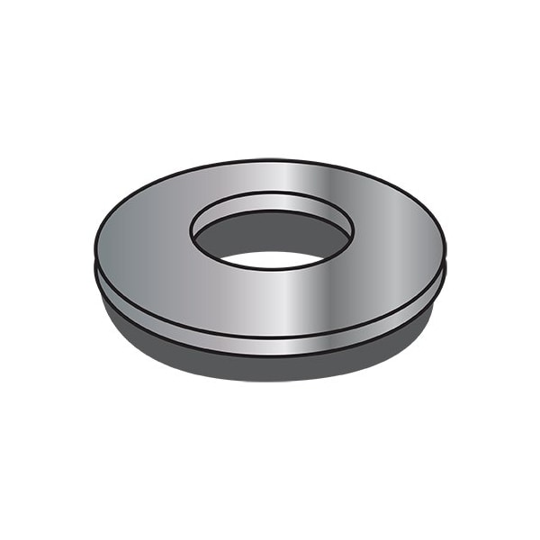 Zoro Select 8X1/2 Epdm Bonded Washer Galvanized, 10000Pk 0808WNG - main