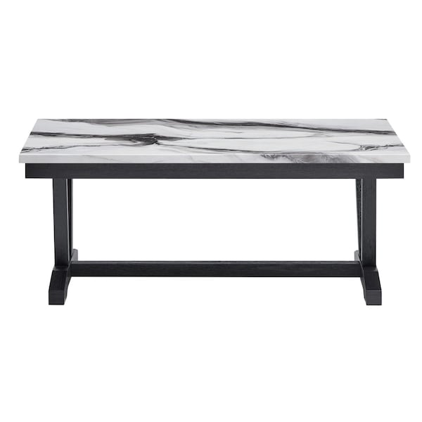 Global Furniture Usa Contemporary T1319 Blk/Wht Coffee Table T1319-BLK/WHT-CT - main