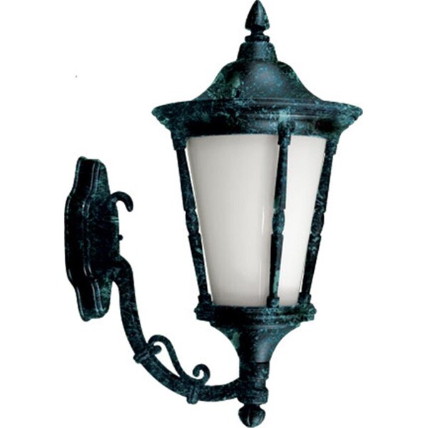 Intense Powder Coated Cast Aluminum Wall Light Fixture, Verde Green - 18.94 x 9.25 x 13.19 in. IN2929594 - main