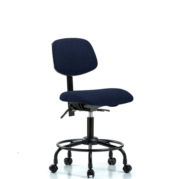 Blue Ridge Ergonomics Desk Chair Desk Chair, Fabric, RT Tilt Casters, Nav, No Arms, 21" to 26" Height, Fabric, Dark Blue BR-FDHCH-RT-T1-A0-RC-F45 - main
