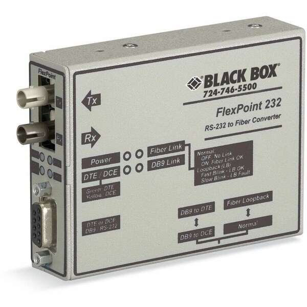 Black Box RS232 TO MM/SC 2.5KM STANDALONE INTL PS ME660A-MST-R2 - main
