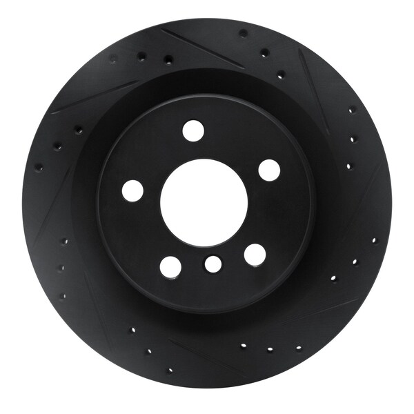 Dynamic Friction Co DFC Brake Rotor - Drilled and Slotted - Black 633-31158R - main