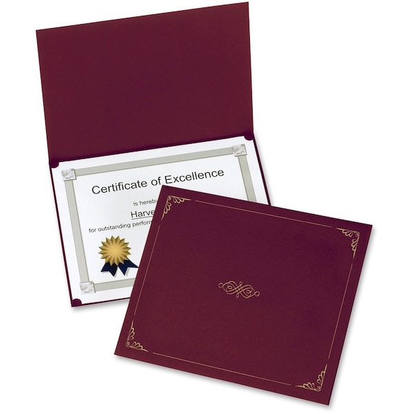 Oxford Letter Certificate Holder, Red, 5PK OXF29900585BGD - main