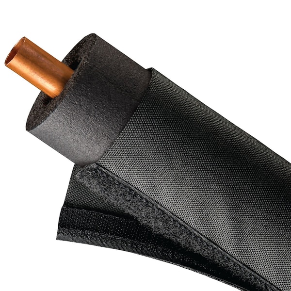 Electriduct Dura HVAC Foam Protection Wrap Sleeving, 2.5 in Diameter, 6 ft Length, Black BS-TF-HVAC-250-6 - main