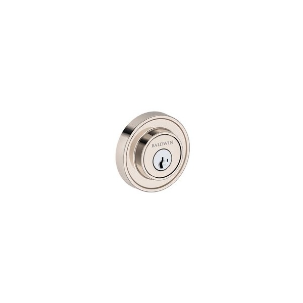 Baldwin Residential Deadbolts Single Cylinder Reversible Lifetime Bright Nickel SCRRD055SMC - main