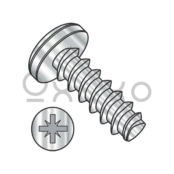 Oxoxo M2.2-1.0X12 Metric Pozi Pan Plastite/Fix Alt 45 Degree F/T A2 Stain Steel Passivate & Wax, 4000PK 616618 - main