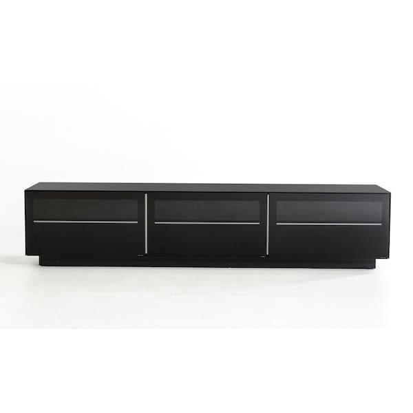 Homeroots 84in Black Enclosed Storage TV Stand 473286 - main