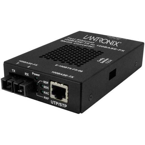 Transition Networks 100Base-TX RJ-45 to 100Base-FX, SM SC w/ -NA Power Supply E-100BTX-FX-06(SM)-NA - main
