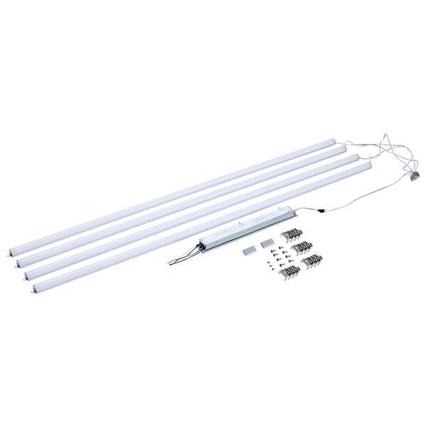 Nuvo 50/45/40/35/30 Watt LED Light Bar Retrofit Kit 3K/35K/4K/5K/65K CCT Selectable 4-Bars 4 Feet 120-277 65/1337 - main