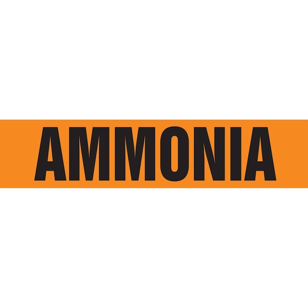 Accuform ASME ANSI PIPE MARKER AMMONIA RPK135SSH - main