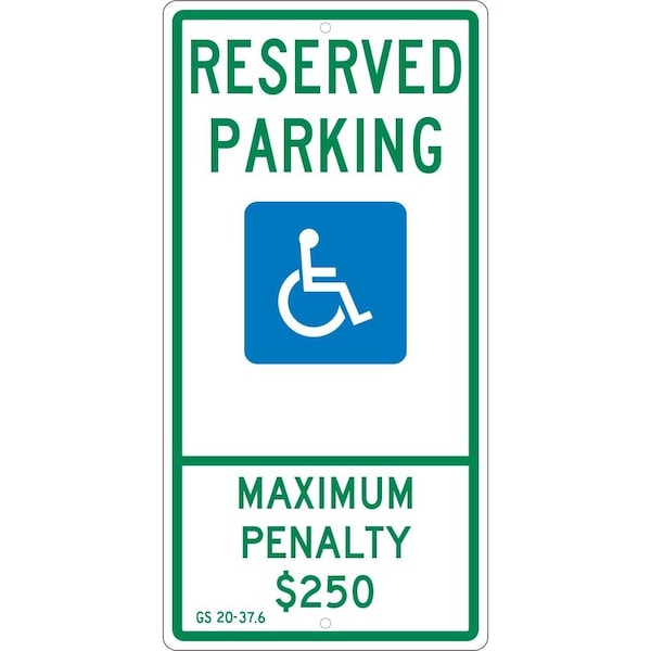 Nmc State Handicapped Reserved Parking Sign North Carolina, TMS329H TMS329H - main