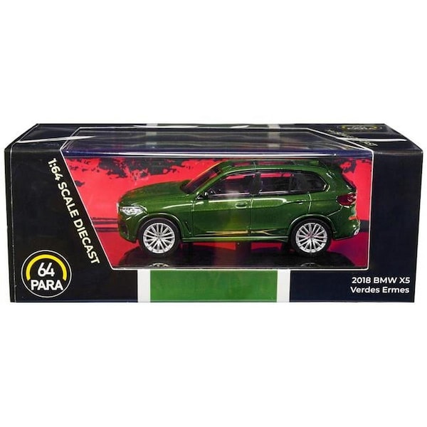 Paragon Green Metallic with Sunroof 1 by 64 Scale Diecast Model Car for 2018 BMW X5 Verde Ermes PA-56181 - main
