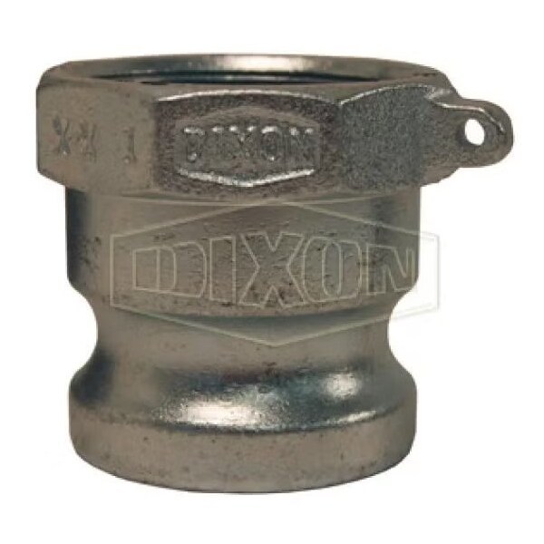 Dixon Boss-Lock Type A Cam and Groove Adapter, 1-1/4 in, Male Adapter x FNPT, Malleable Iron, Domestic 200-A-PM - main