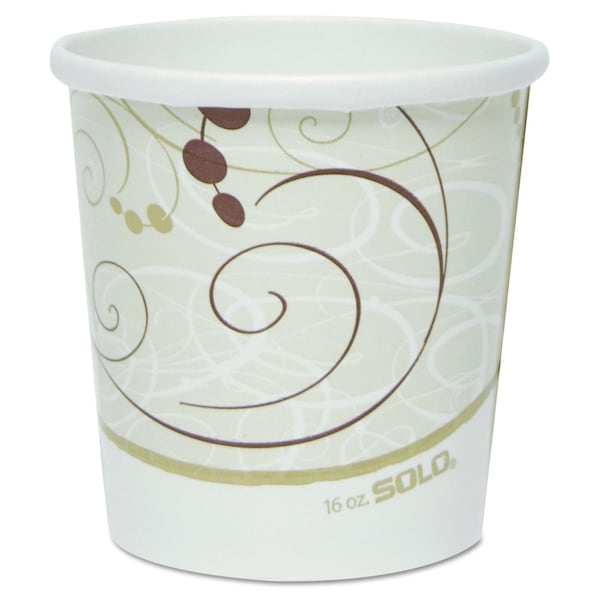 Dart Flexstyle Double Poly Paper Containers, 16 oz, Symphony Design, PK500 H4165-J8000 - main