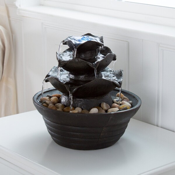 Pure Garden LED Tabletop Indoor Water Fountain 50-140 - main
