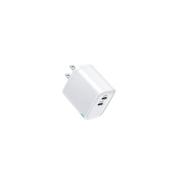 Cable Wholesale Dual USB C Travel Charger, PD, 60W, White 90W1-430WH - main