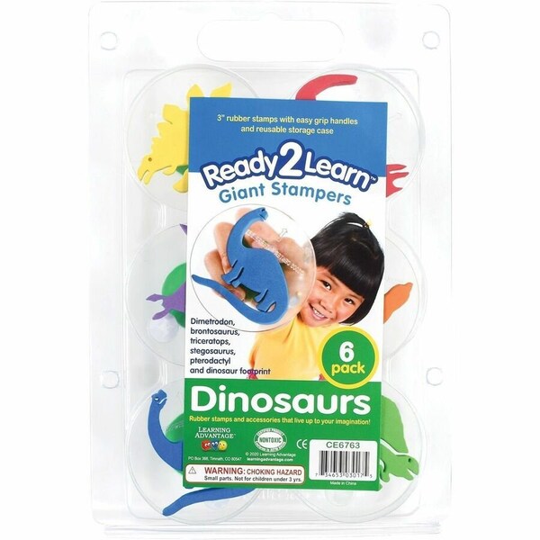 Ready 2 Learn Giant Stampers, Dinosaurs, 6 Pieces, PK2 CE6763 - main