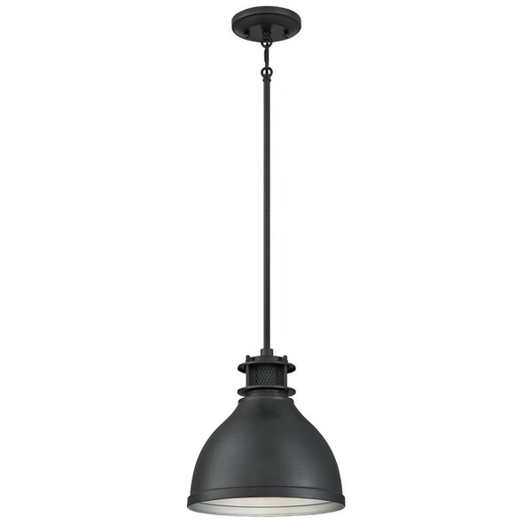 Westinghouse Kilian Series Pendant, 120 V, 1-Lamp, Incandescent, LED Lamp, Metal Fixture, Black Fixture 63268 - main