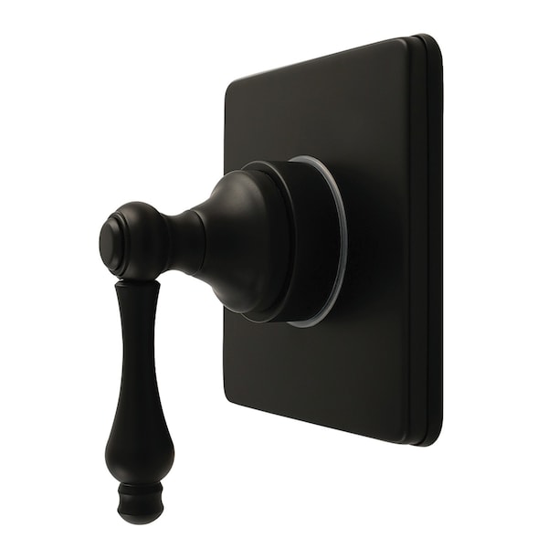 Kingston Brass Single-Handle Six-Way Diverter Valve with Square Trim Kit, Matte Black KS4040AL - main