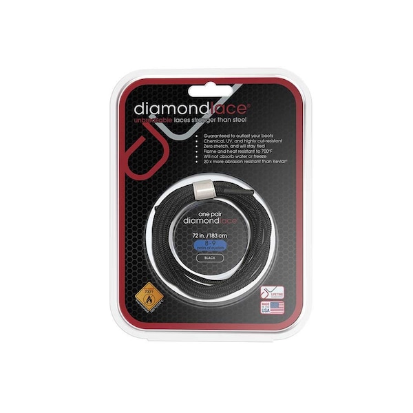 Diamond Performance Diamondlace 72-In. Black Fire Resistant DL072BLK.DIA - main