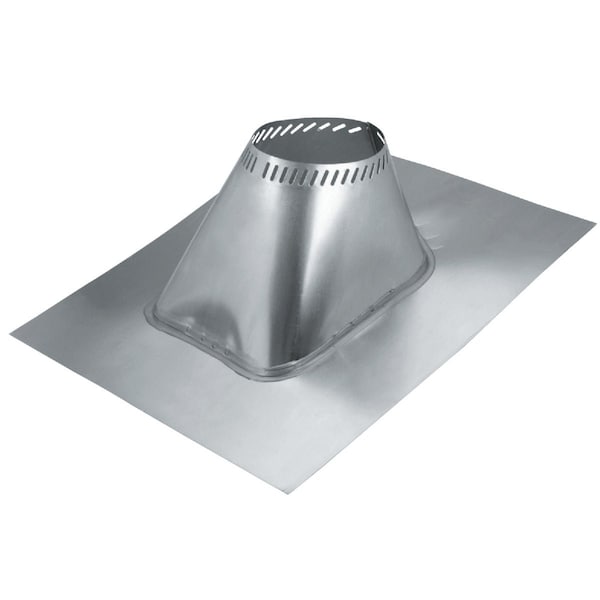 Selkirk 8'' Aluminum Adjustable Roof Pipe Flashing 6/12 to 12/12 Roof Pitch 208830 - main