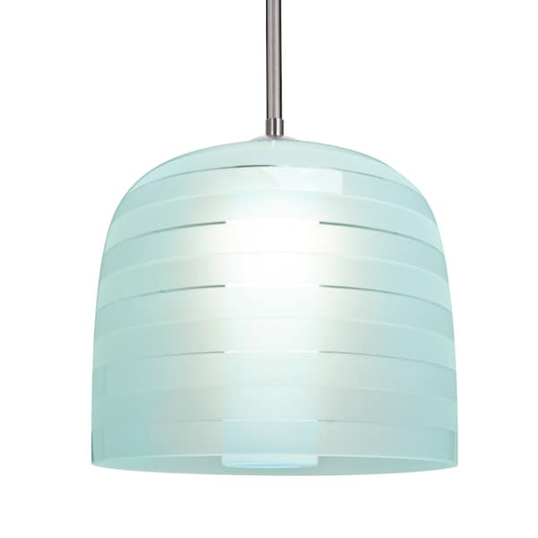 Besa Lighting Mitzi 10 Stem Pendant, Cyan, Satin Nickel Finish, 1x9W LED 1TT-MITZI10CY-LED-SN - main