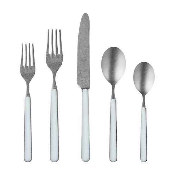 Mepra Fantasia Pewter Flatware Set - 20 Pieces - Light Blue 10A622020P - main