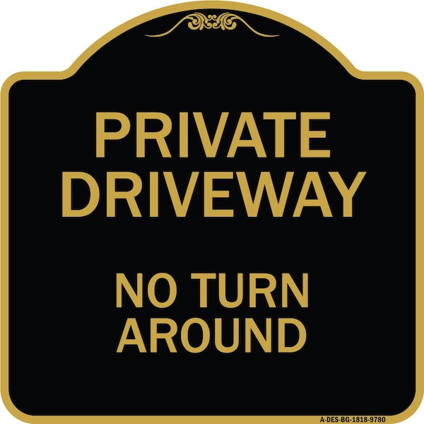 Signmission Black & Gold, 18 Inch x 18 Inch, Heavy Gauge Aluminum A-DES-BG-1818-9780 - main