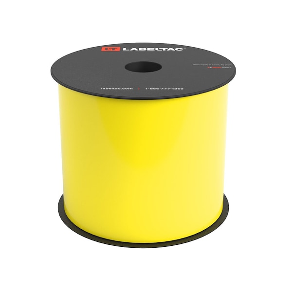 Labeltac LabelTac 4 and Pro Model High Performance 10-Year Vinyl Supply 4in x 150ft, Hi-Vis Yellow LT419HP - main