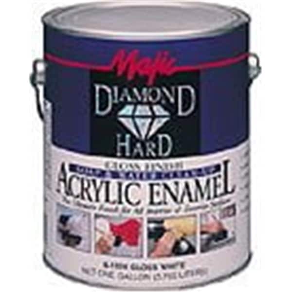 Majic Paints 8-1591-1 1 Gallon Satin White TB No. 1 Diamondhard Acrylic Enamel 52752399116 - main