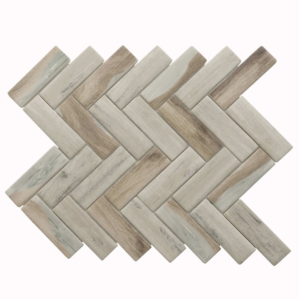 Apollo Tile Beige 11 in x 12.6 in Recycled Glass Matte Floor and Wall Mosaic Tile 9.63 sqft/case, 10PK APLNNC8812BRA - main