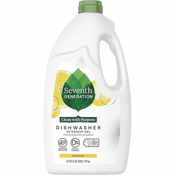 Seventh Generation Natural Automatic Dishwasher Gel, Lemon, 42 oz Bottle 22171 - main
