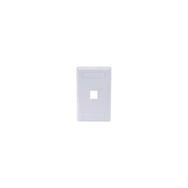 Hubbell Premise Wiring Hubbell IFP 1-Socket Faceplate - 1 x Socket(s) - 1-gang - White IFP11W - main