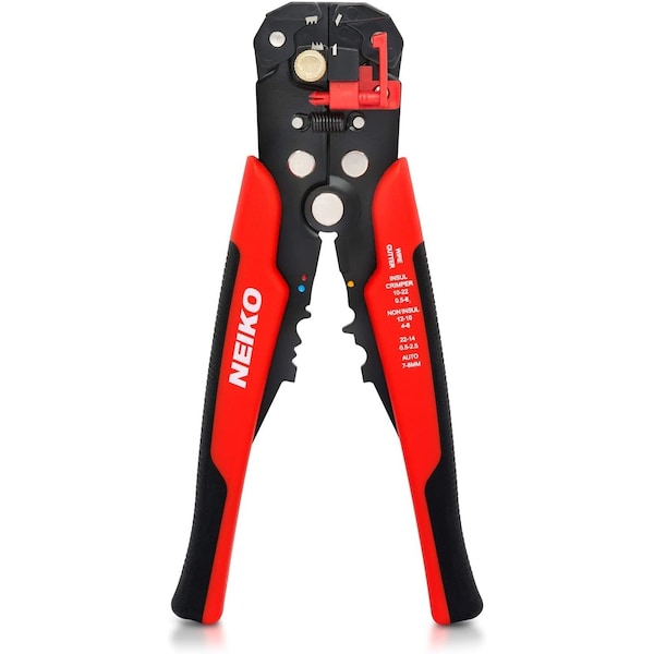 Neiko 3-in-1 Automatic Wire Stripper, Cutter and Crimping Tool, 10 AWG Cut Capacity 01924A - main
