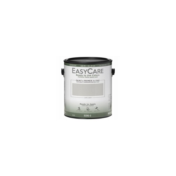 True Value Ready To Use Colors Paint & Primer, Interior Semi-Gloss Acyrlic, Cape Gray, Gallon ECRS-5 - main
